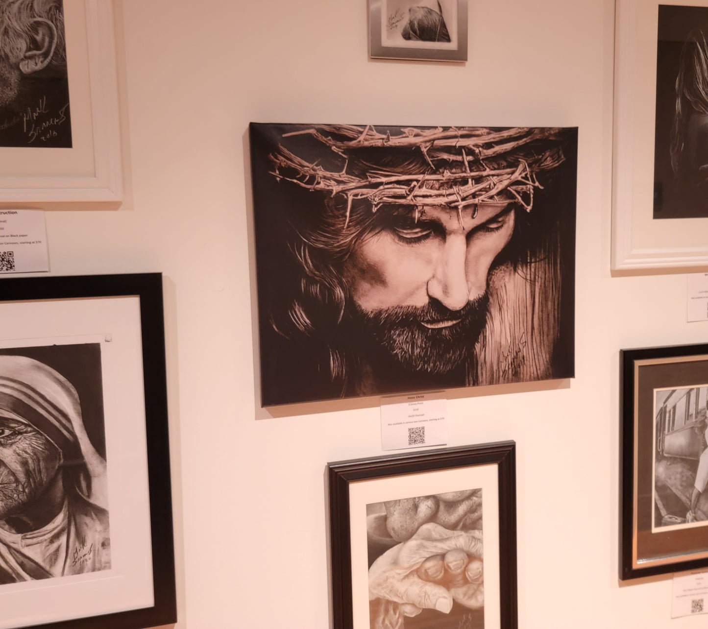 Jesus Christ in Charcoal