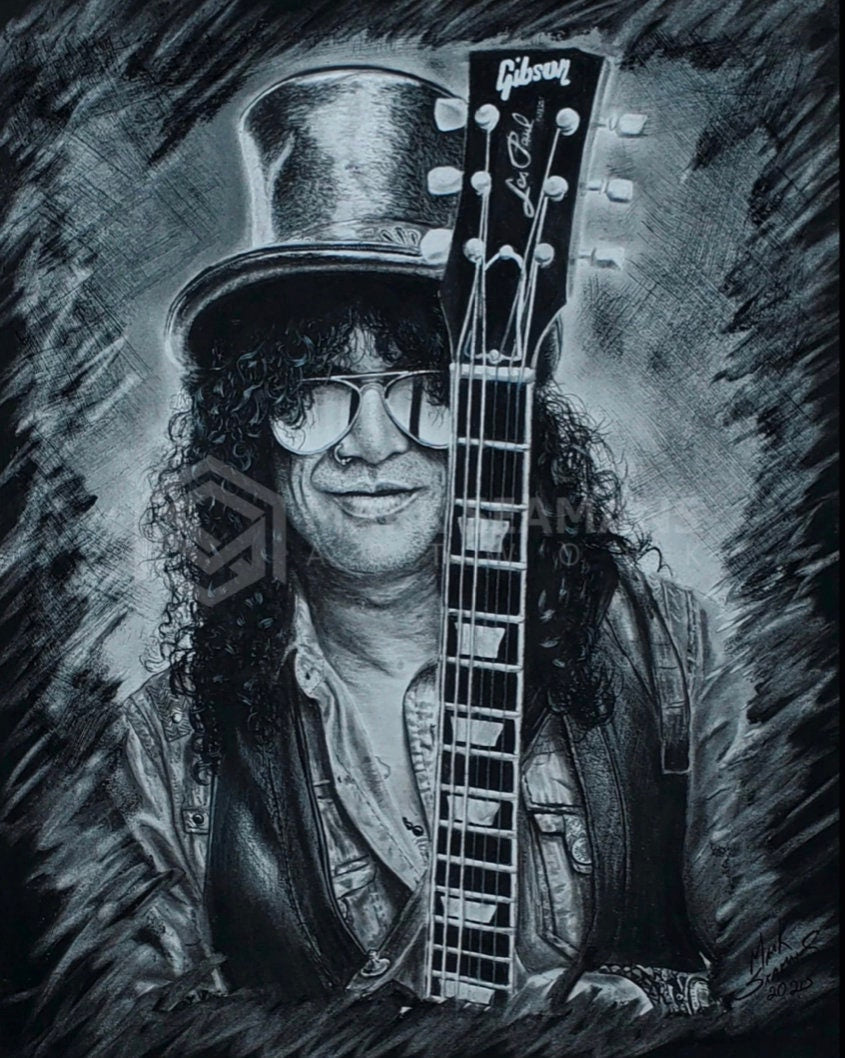 Slash Charcoal Portrait