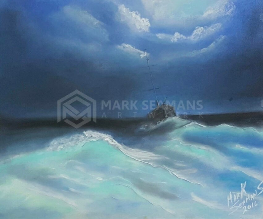 Perfect Storm Chalk Portrait