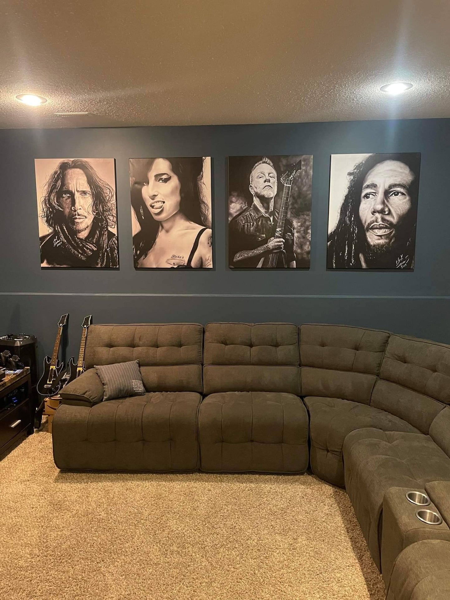 Chris Cornell Charcoal Portrait