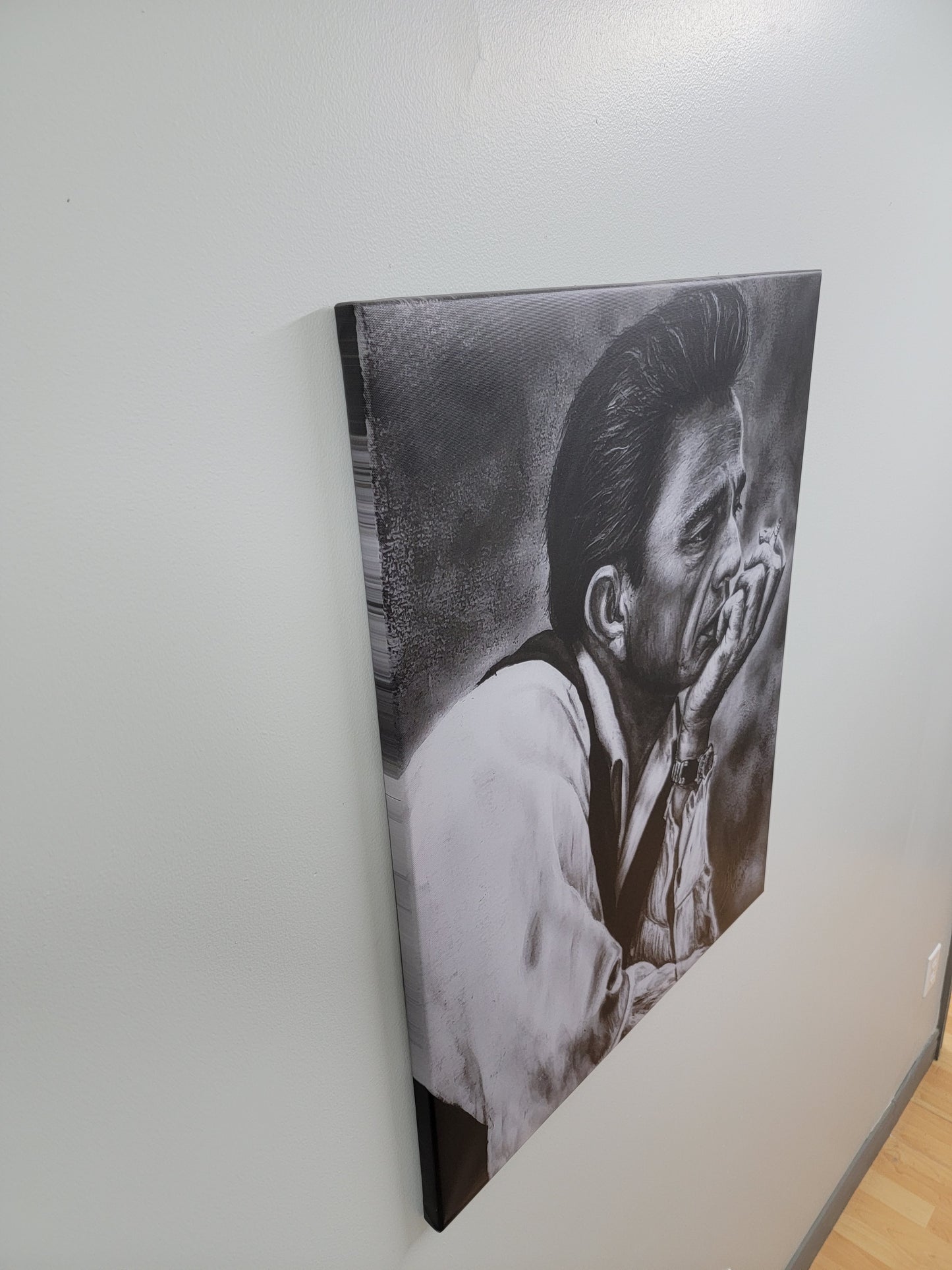 Johnny Cash Charcoal Portrait