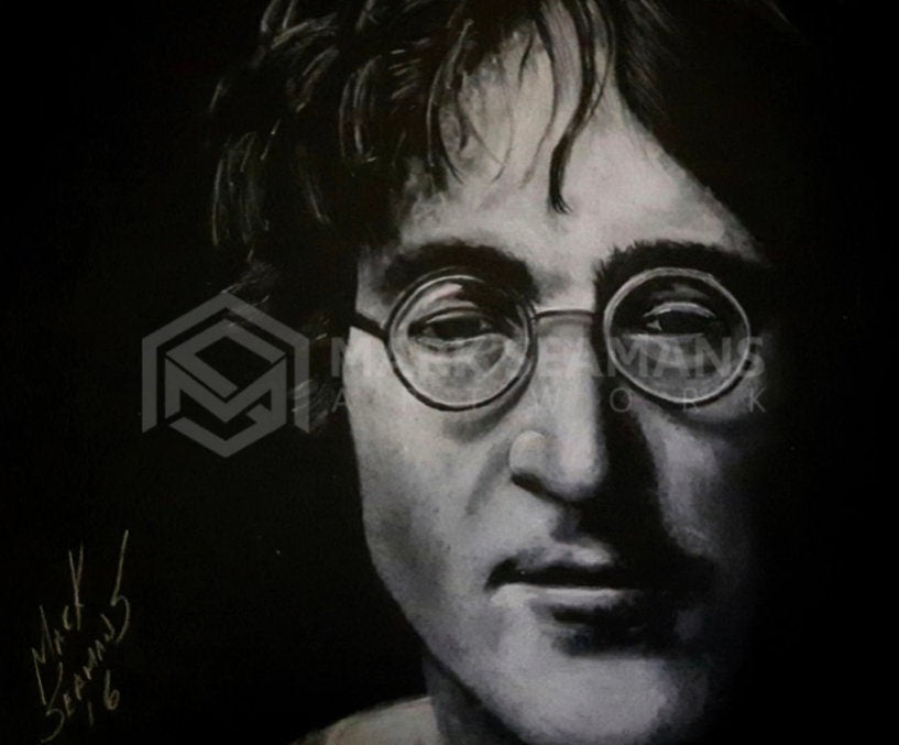 John Lennon Charcoal Portrait