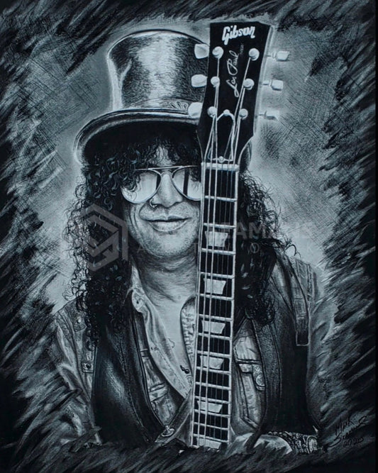 Slash Charcoal Portrait