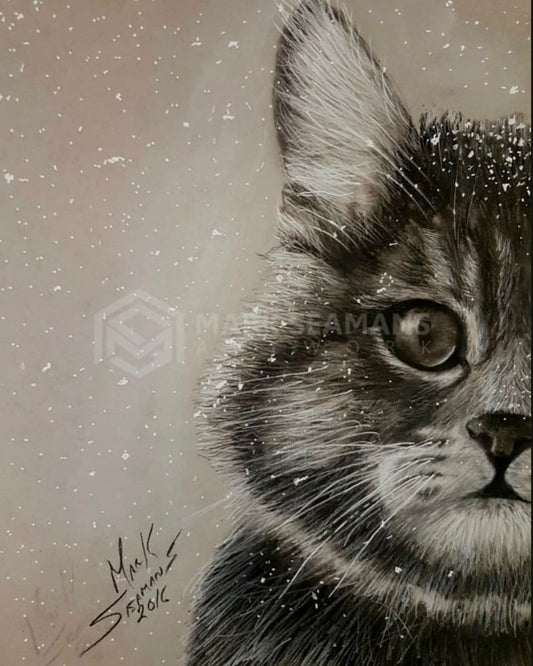 Winter Charcoal Portrait