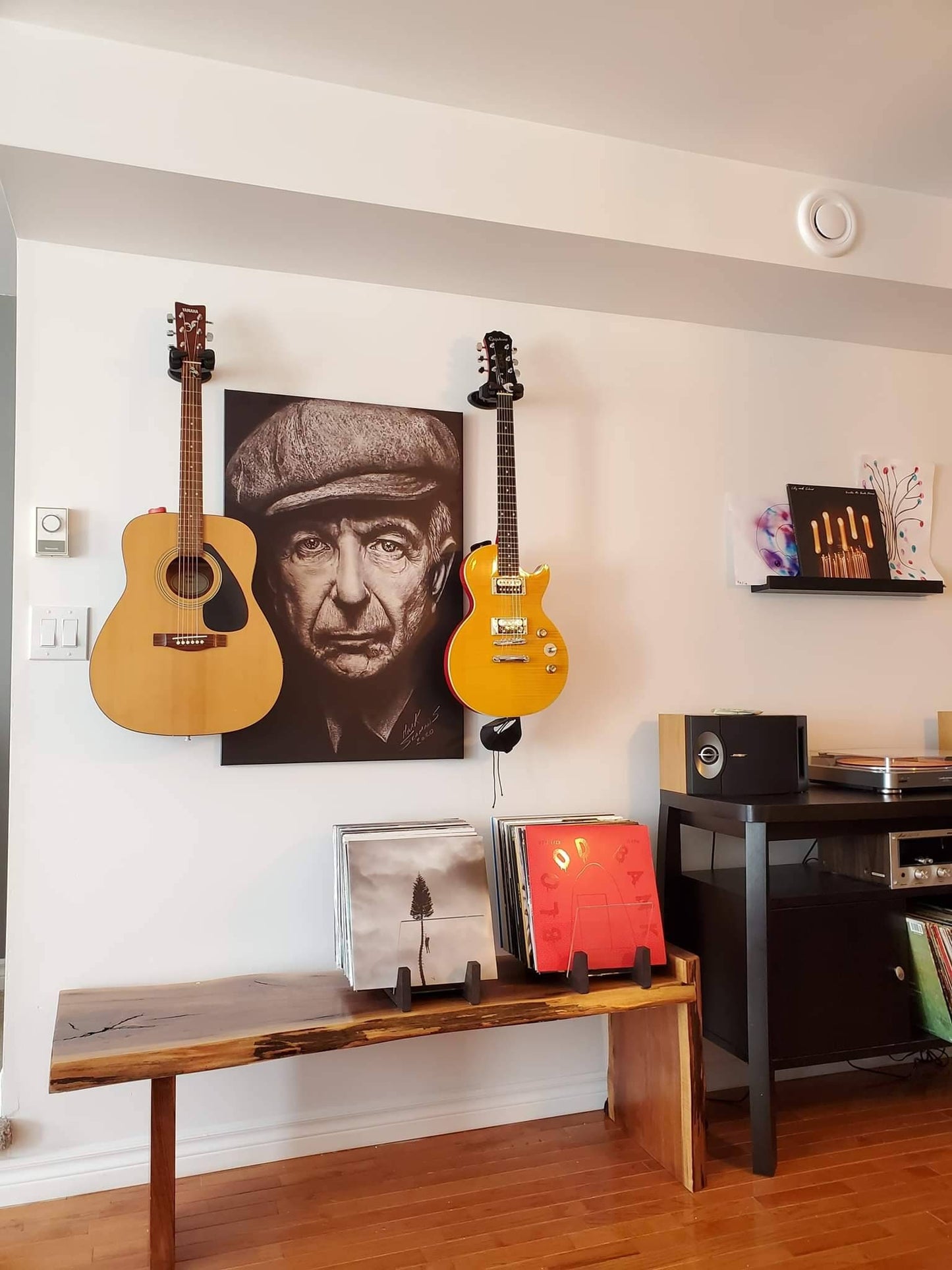 Leonard Cohen Charcoal Portrait