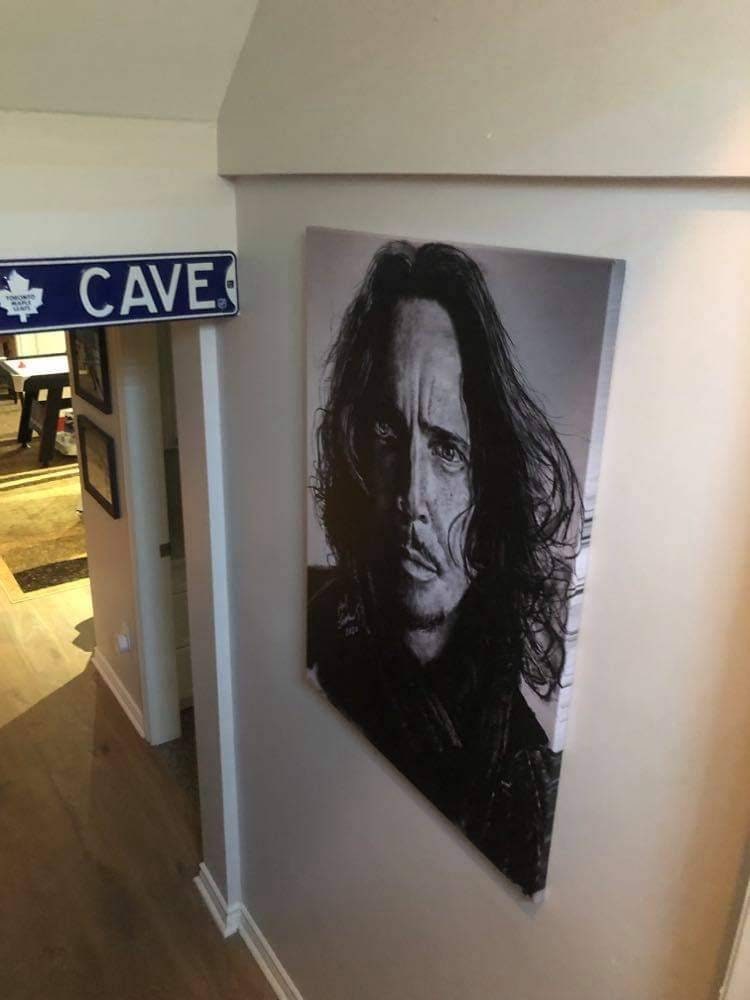 Chris Cornell Charcoal Portrait