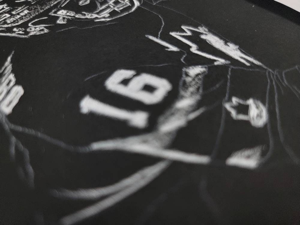 Connor Bedard in Charcoal and pastel